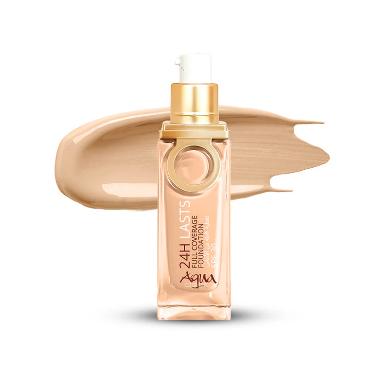 Aqua Color 24H Last Full Coverage Foundation 25ml (Shade:03)
