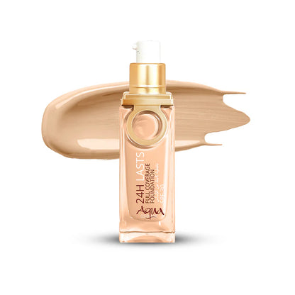 Aqua Color 24H Last Full Coverage Foundation 25ml (Shade:03)