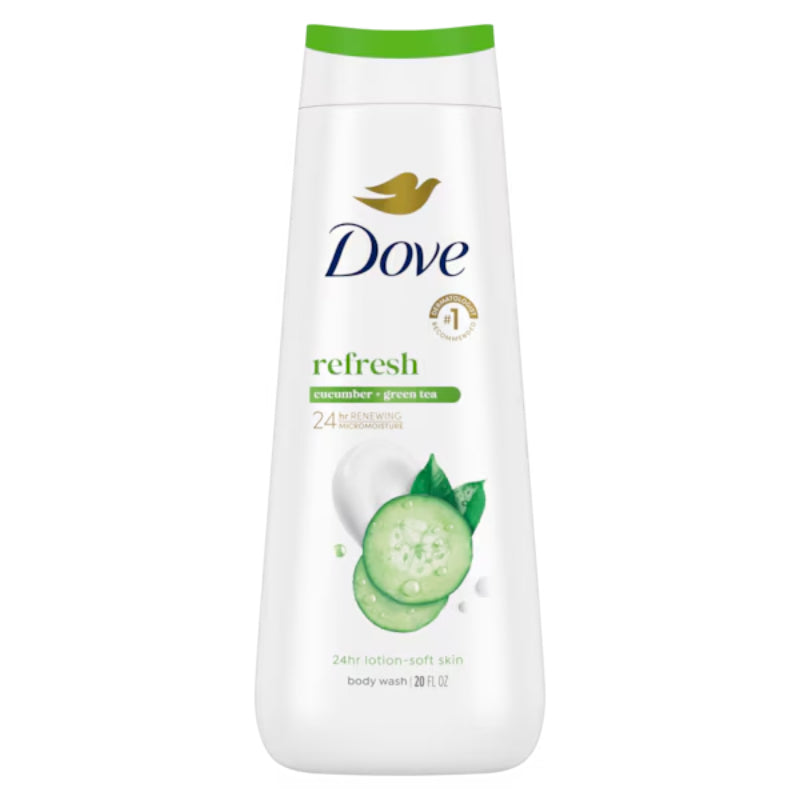 Dove Refreshing Cucumber & Green Tea Scent Body Wash 20 fl oz-591ml