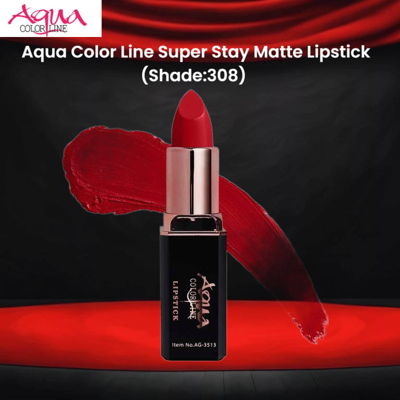 Aqua Color Line Super Stay Matte Lipstick (Shade:308)