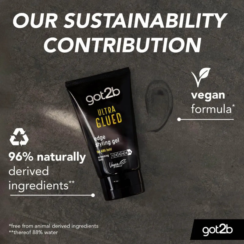 Schwarzkopf Got2b Glued Ultra Styling Hair Gel 150ml Extra Strong Hold & Long-Lasting Style