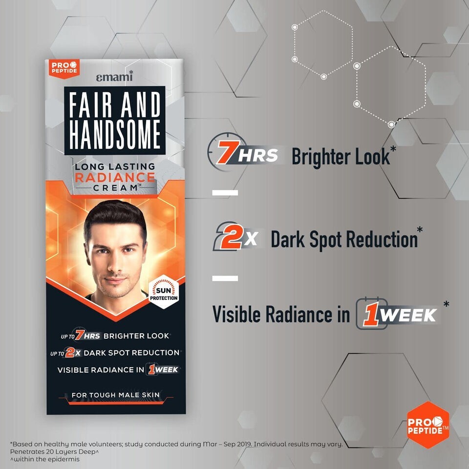 EMAMI FAIR/SMART & HANDSOME RADIANCE CREAM for Men 30G