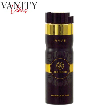 Oud Nuit Rave Perfumed Spray 200ml Long-Lasting Rich & Exotic Fragrance