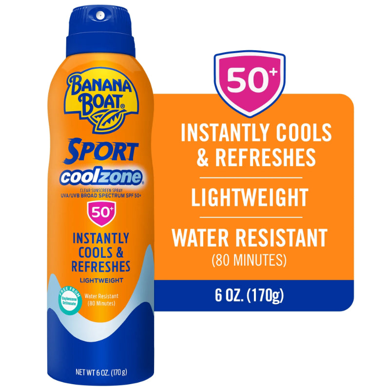 Banana Boat Sunscreen Spray Sport CoolZone SPF50+ PA++++ 170g