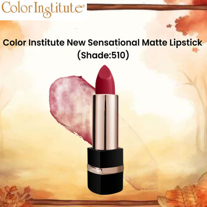 Color Institute New Sensational Matte Lipstick (Shade:510)