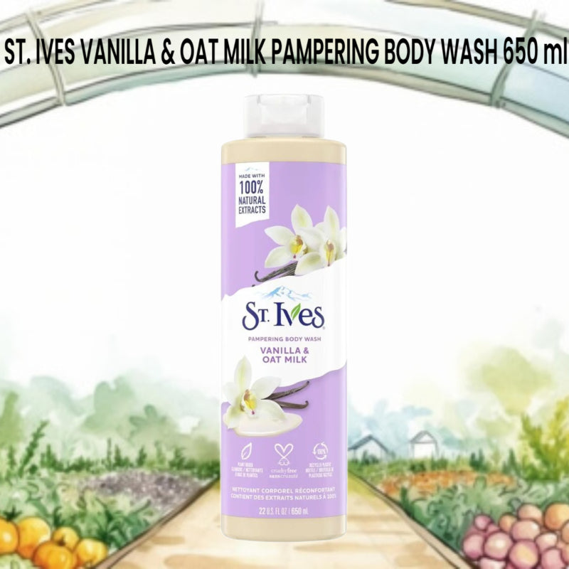 ST. IVES VANILLA & OAT MILK PAMPERING BODY WASH 650 ml