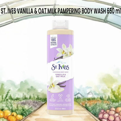 ST. IVES VANILLA & OAT MILK PAMPERING BODY WASH 650 ml