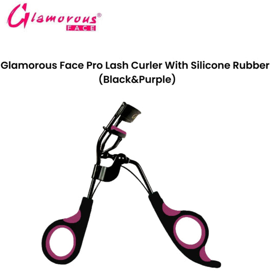 Glamorous Face Pro Lash Curler With Silicone Rubber (Black&Purple)