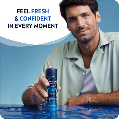 Nivea Men Fresh Active Infini Fresh 48H Anti-Bacterial Deodorant Spray 150ml