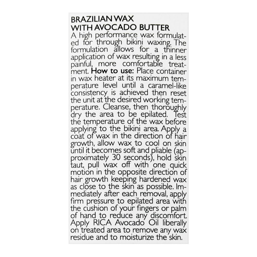 Rica Avocado Butter Brazilian Wax 800GM – For Bikini & Sensitive Areas | Original