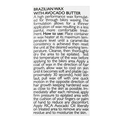 Rica Avocado Butter Brazilian Wax 800GM – For Bikini & Sensitive Areas | Original
