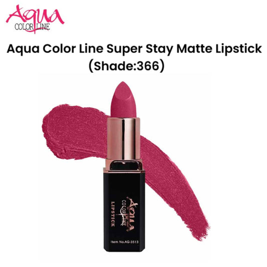 Aqua Color Line Super Stay Matte Lipstick (Shade:366)
