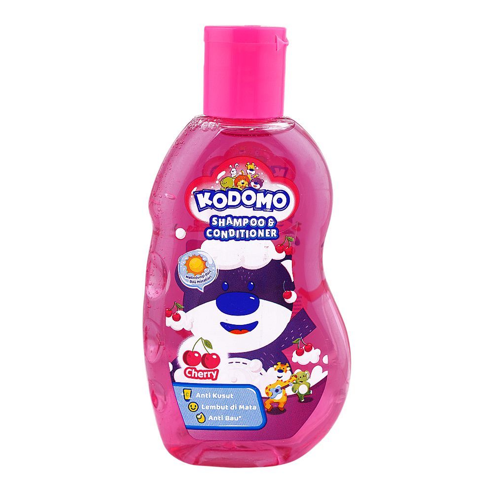 Kodomo Cherry Antibacterial Shampoo & Conditioner For Kids 200ml