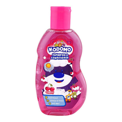 Kodomo Cherry Antibacterial Shampoo & Conditioner For Kids 200ml