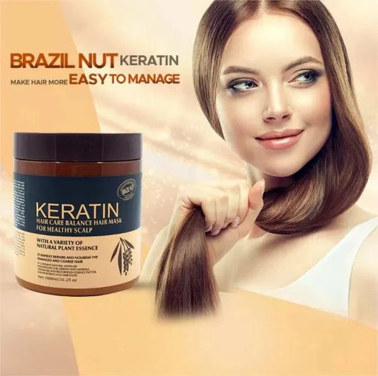 Keratin Hair Mask Brazil Nut for Healthy Scalp 500ml
