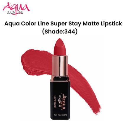 Aqua Color Line Super Stay Matte Lipstick (Shade:344)