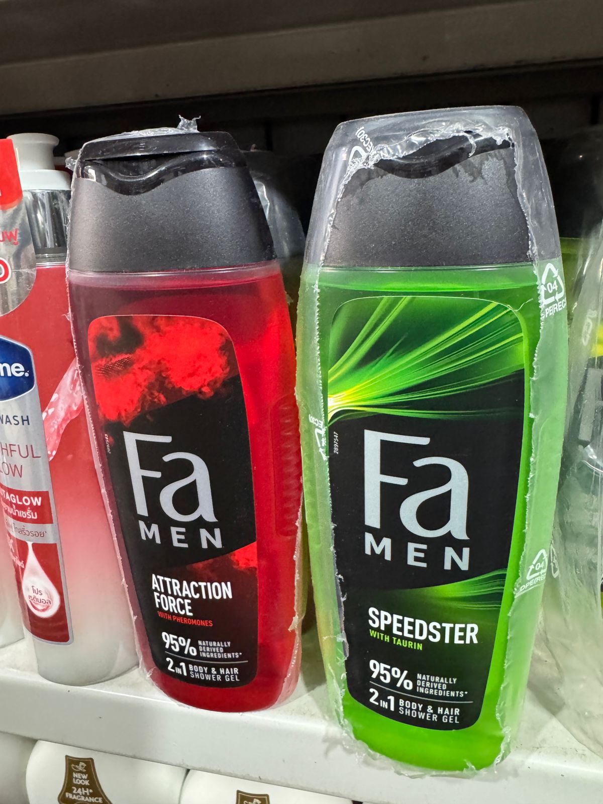 Fa Men Speedster with Taurine 2-in-1 Body & Hair Shower Gel 400ml - 95% Naturally Derived Ingredients