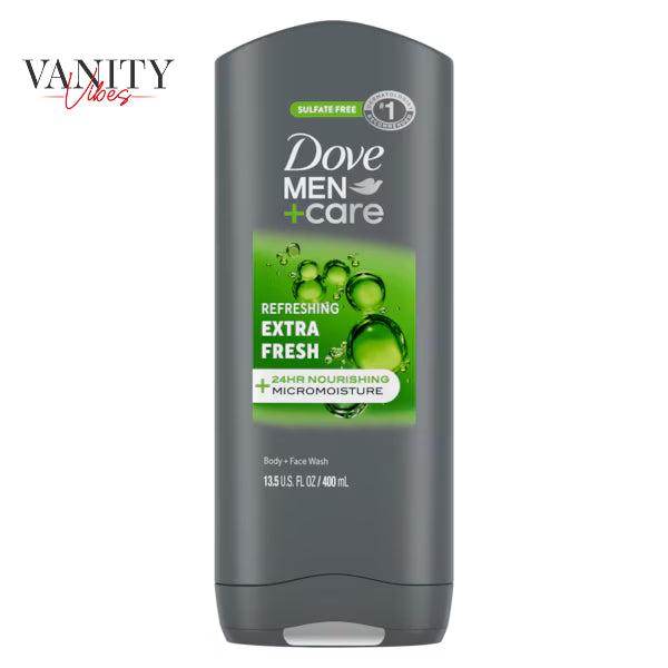 Dove Men+Care Refreshing Extra Fresh Body + Face Wash 400-ml