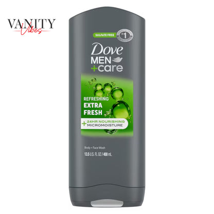 Dove Men+Care Refreshing Extra Fresh Body + Face Wash 400-ml
