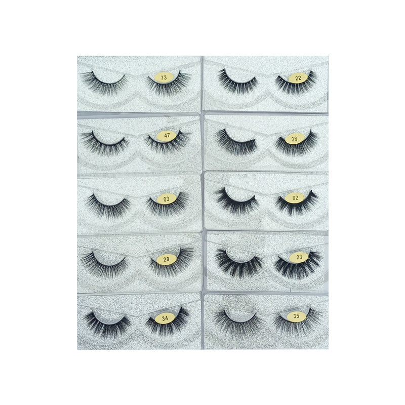 Glamorous Face 12D Mink Hair Eyelashes 10 Pieces (GF 8067)