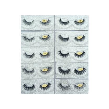 Glamorous Face 12D Mink Hair Eyelashes 10 Pieces (GF 8067)