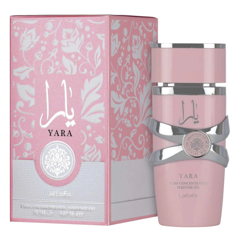 Lattafa Yara Concentrated Perfume Oil 20ml - Long Lasting Original Sweet Floral Fragrance for Women