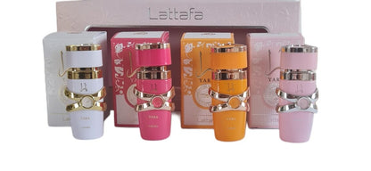 Lattafa My Yara Collection Eau de Parfum 4 x 5ml - Long Lasting Original Miniature Fragrance Set for Women