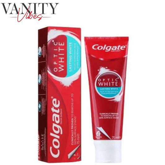 Colgate Optic White Lasting White Toothpaste 75ml Brightening & Stain-Fighting Formula