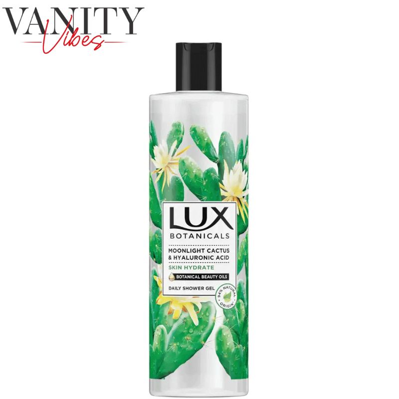 Lux Botanicals Moonlight Cactus & Hyaluronic Acid Daily Shower Gel 500ml Deep Hydration & Fresh Skin