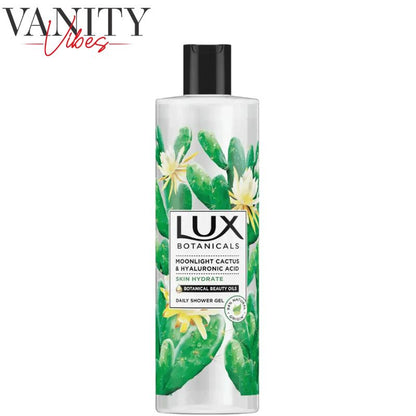 Lux Botanicals Moonlight Cactus & Hyaluronic Acid Daily Shower Gel 500ml Deep Hydration & Fresh Skin