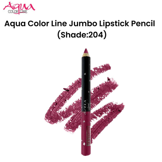 Aqua Color Line Jumbo Lipstick Pencil (Shade:204)