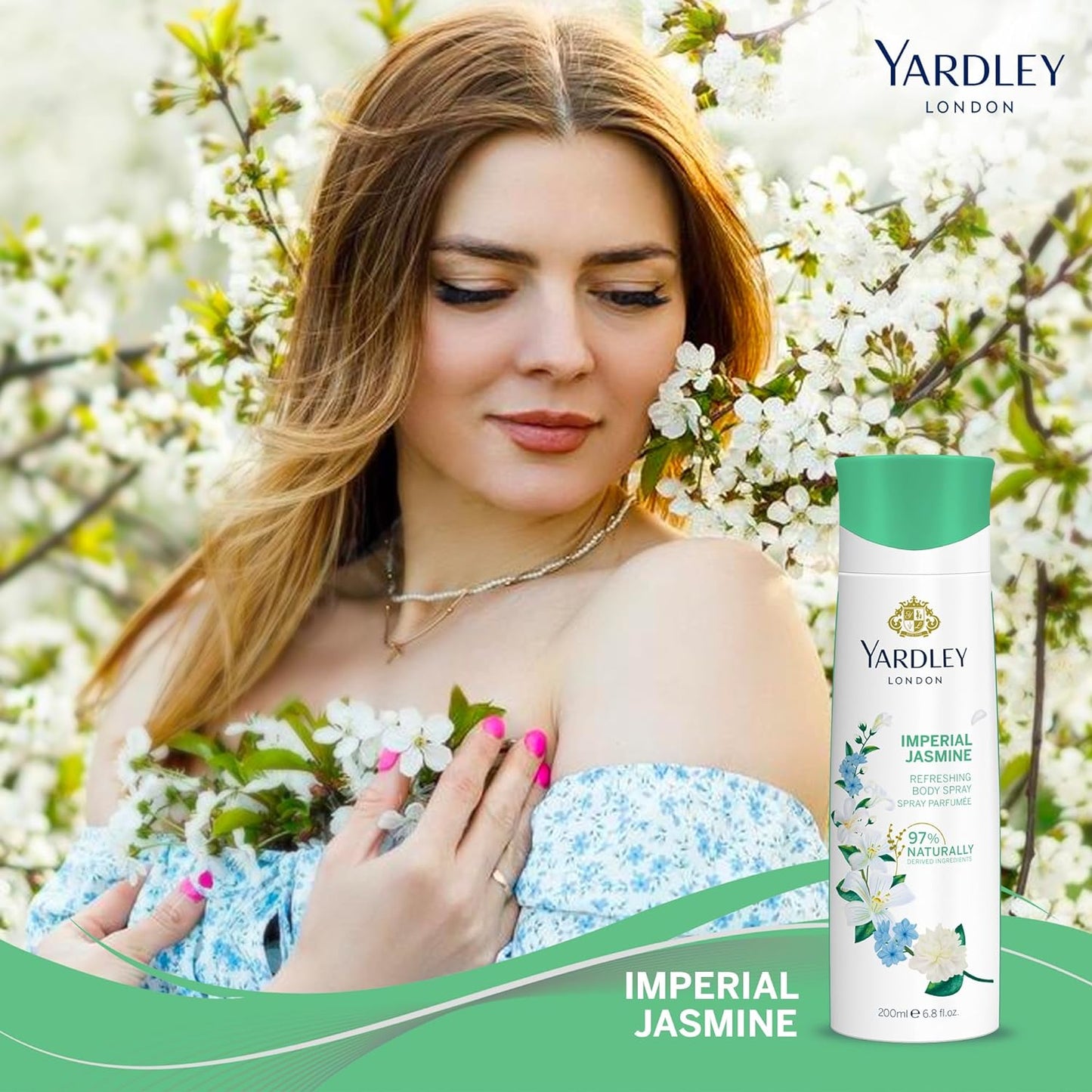 Yardley London Imperial Jasmine For Women Refreshing Body Spray 150ml