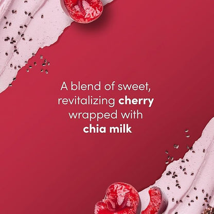 Dove Exfoliating Body Scrub Crushed Cherries & Chia Milk 15oz – Body Polish for Smooth, Soft & Glowing Skin