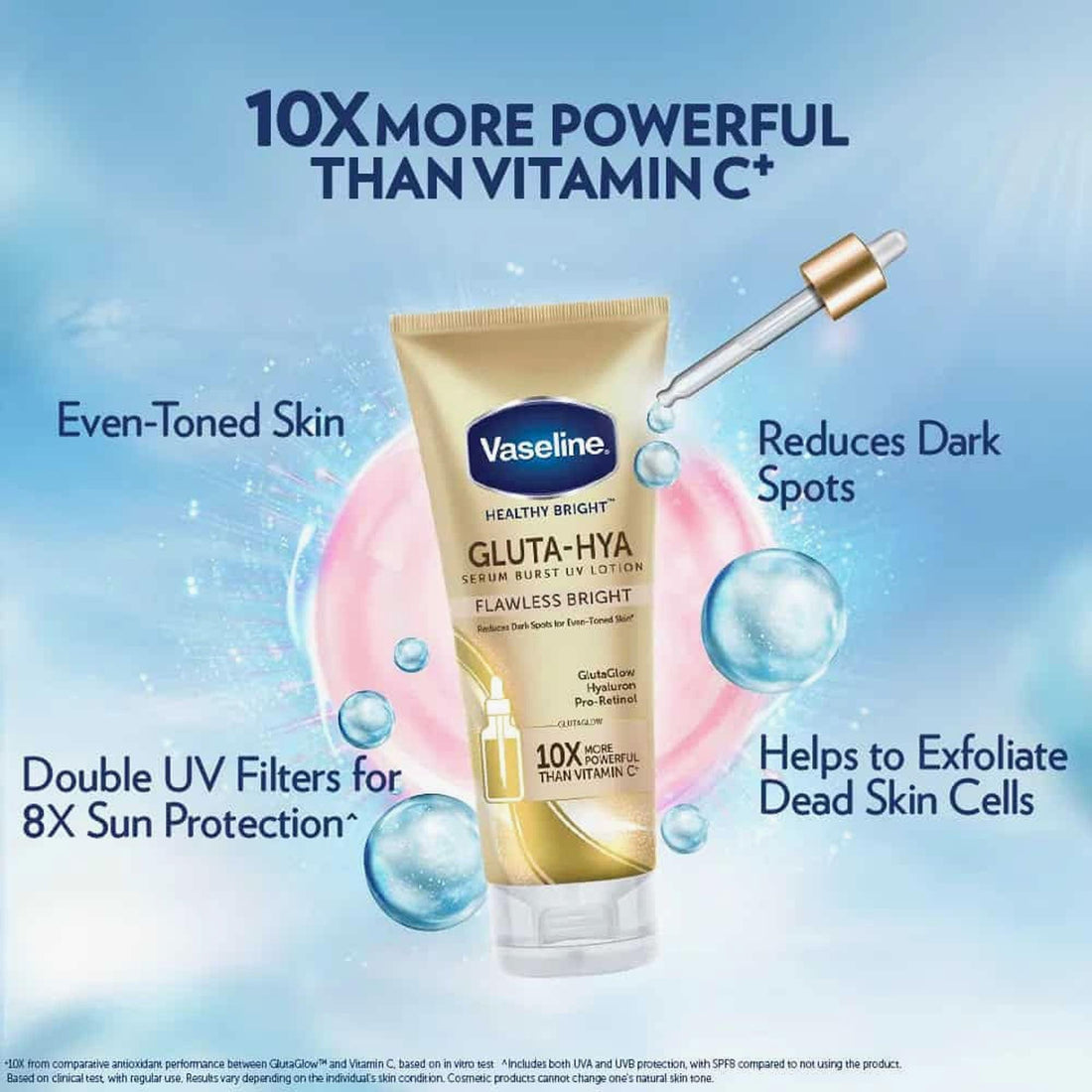 VASELINE GLUTA HYA FLAWLESS BRIGHT LOTION 330ml