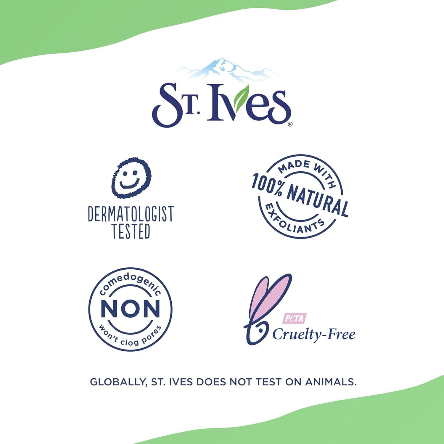 St. Ives Fresh Skin Scrub Apricot 170g Gentle Exfoliating & Brightening Face Scrub