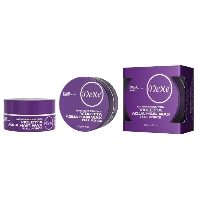 Dexe Maximum Control Violetta Hair Aqua Wax Full Force 150 g Strong Hold & Long-Lasting Style
