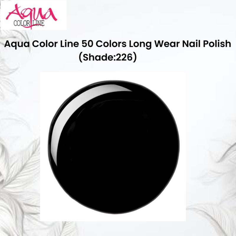 Aqua Color Line 50 Colors Long Wear Nail Polish (Shade:226)