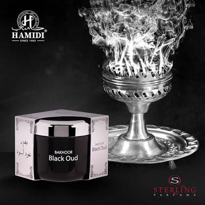 Hamidi Bakhoor Black Oud 70g – Premium Arabic Incense Chips for Long Lasting Strong Oud Fragrance Home Aroma