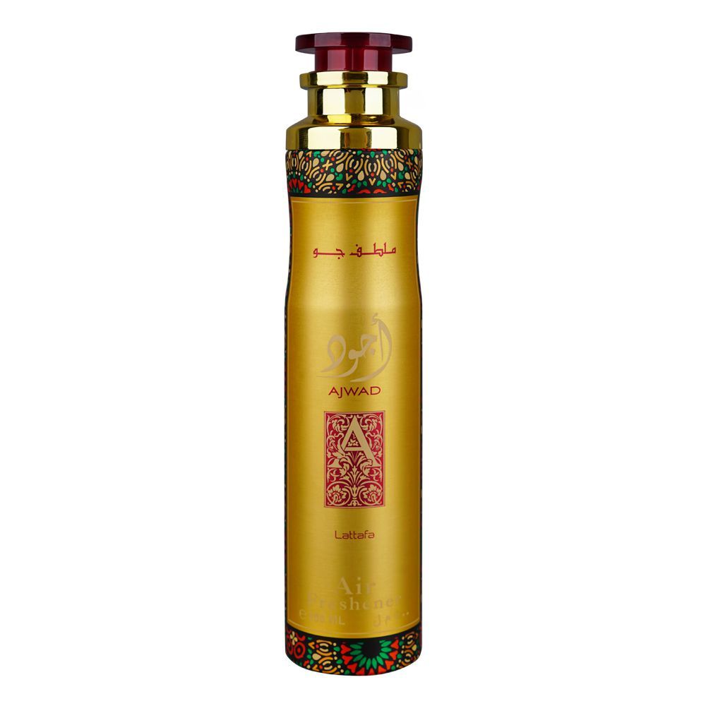 Lattafa Ajwad Air Freshener 300ml – Long Lasting Luxury Sweet Fruity Floral Room Spray for Home & Office