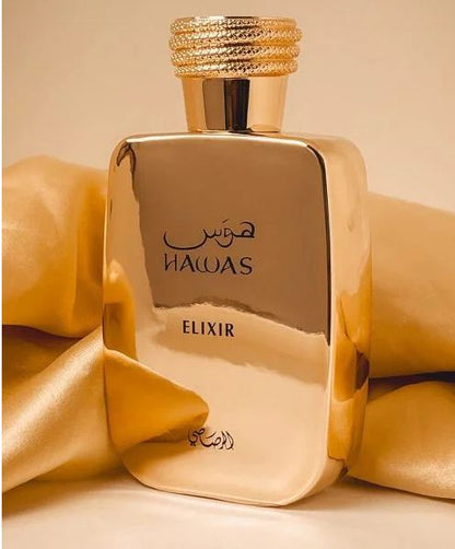Rasasi Hawas Elixir Eau de Parfum for Men 100ml Long-Lasting Fresh & Masculine Fragrance