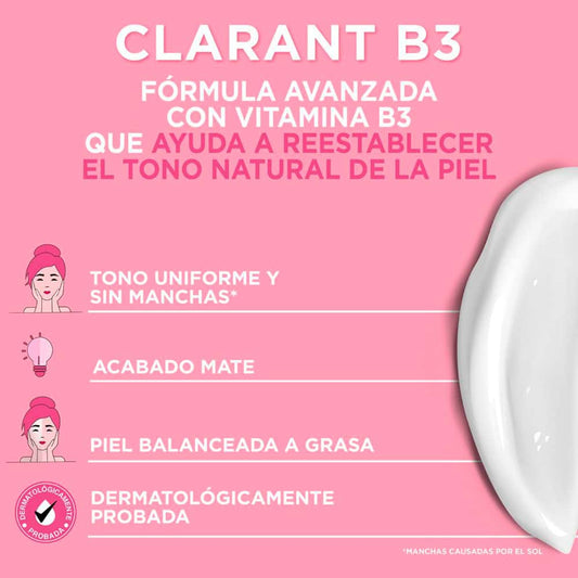 PONDS Pond’s Formulado por el Pond’s Institute Clarant B3 Tono Uniforme Anti-Manchas Cream for Oily Skin 200g - Even Tone & S