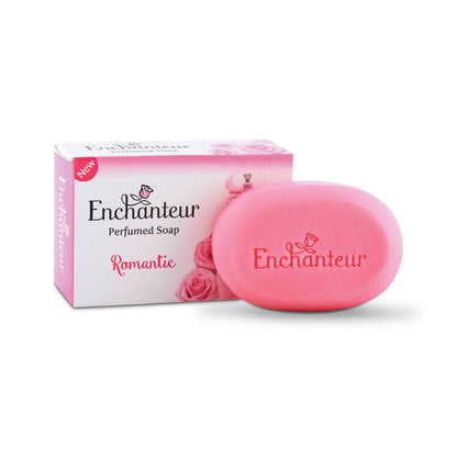 Enchanteur Romantic Deluxe Perfumed Soap 90g – Long Lasting Floral Fragrance Beauty Soap for Soft, Smooth & Fresh Radiant Ski