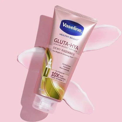 Vaseline Dewy Radiance Gluta-HYA Lotion Serum Burst 330ml – Instant Glow & Bright Skin