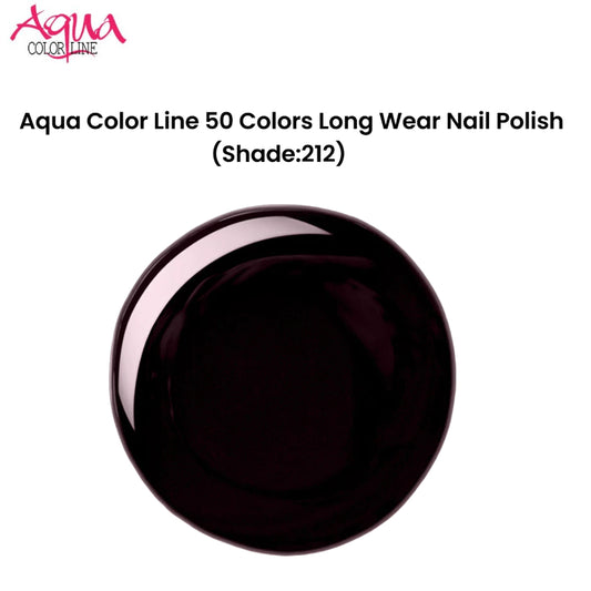 Aqua Color Line 50 Colors Long Wear Nail Polish (Shade:212)