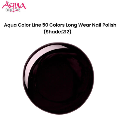 Aqua Color Line 50 Colors Long Wear Nail Polish (Shade:212)