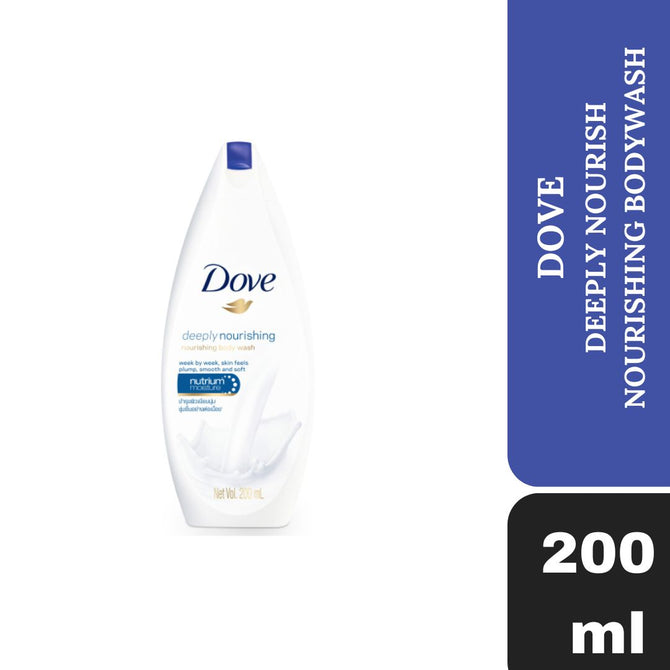Dove Deeply Nourishing Body Wash 200ml Moisturizing Bath Gel for Dry Skin Daily Use