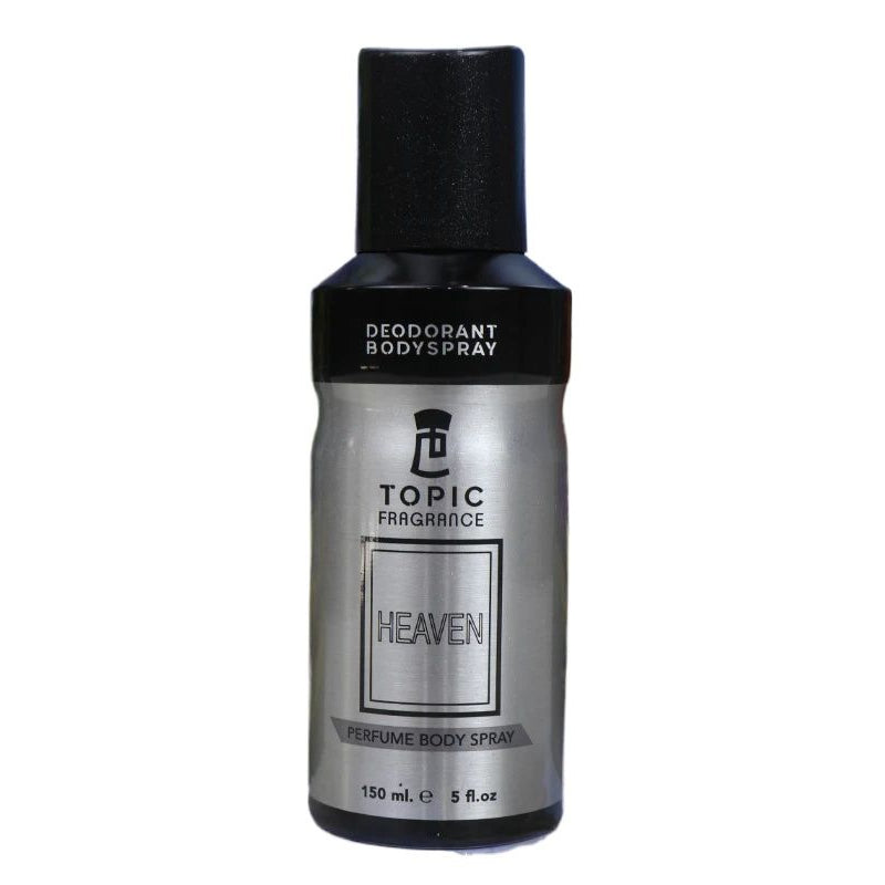 Heaven Topic Fragrance Perfume Body Spray 150ml – Long Lasting Elegant Body Mist for Women, Soft & Fresh Daily Scent
