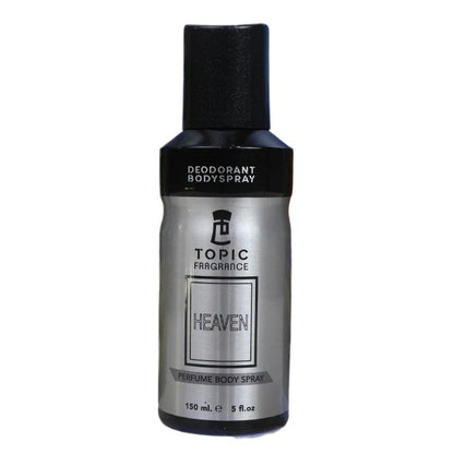 Heaven Topic Fragrance Perfume Body Spray 150ml – Long Lasting Elegant Body Mist for Women, Soft & Fresh Daily Scent