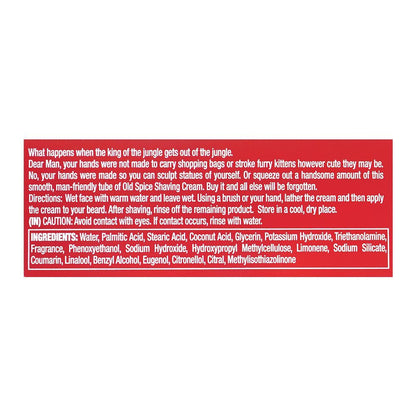 Old Spice Lather Shaving Cream with Fresh Lime Fragrance 70 g Smooth Shave & Masculine Scent