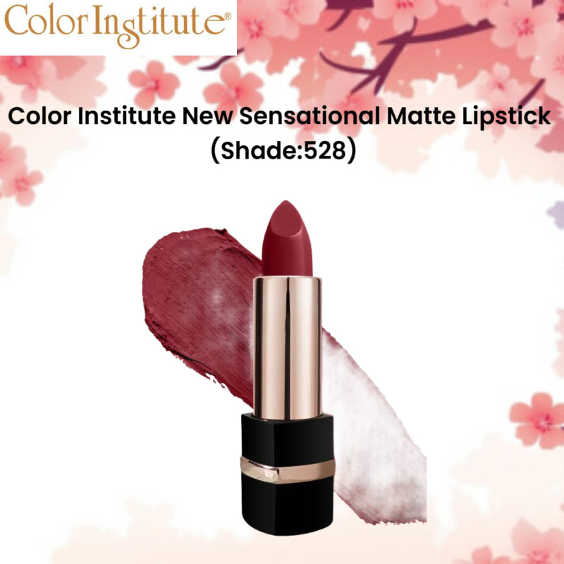 Color Institute New Sensational Matte Lipstick (Shade:528)